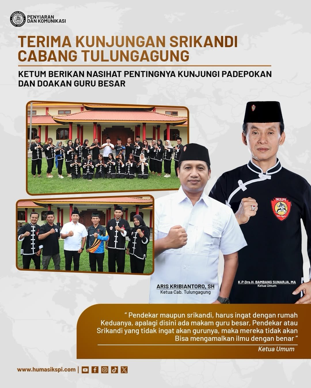 TERIMA KUNJUNGAN SRIKANDI CABANG TULUNGAGUNG